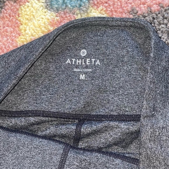 ATHLETA gray 3/4 leggings size M - Picture 6 of 8